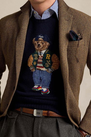 Sveter Polo by Ralph Lauren Polo Ralph Lauren Bear Sweater Navy | 710946138, 4
