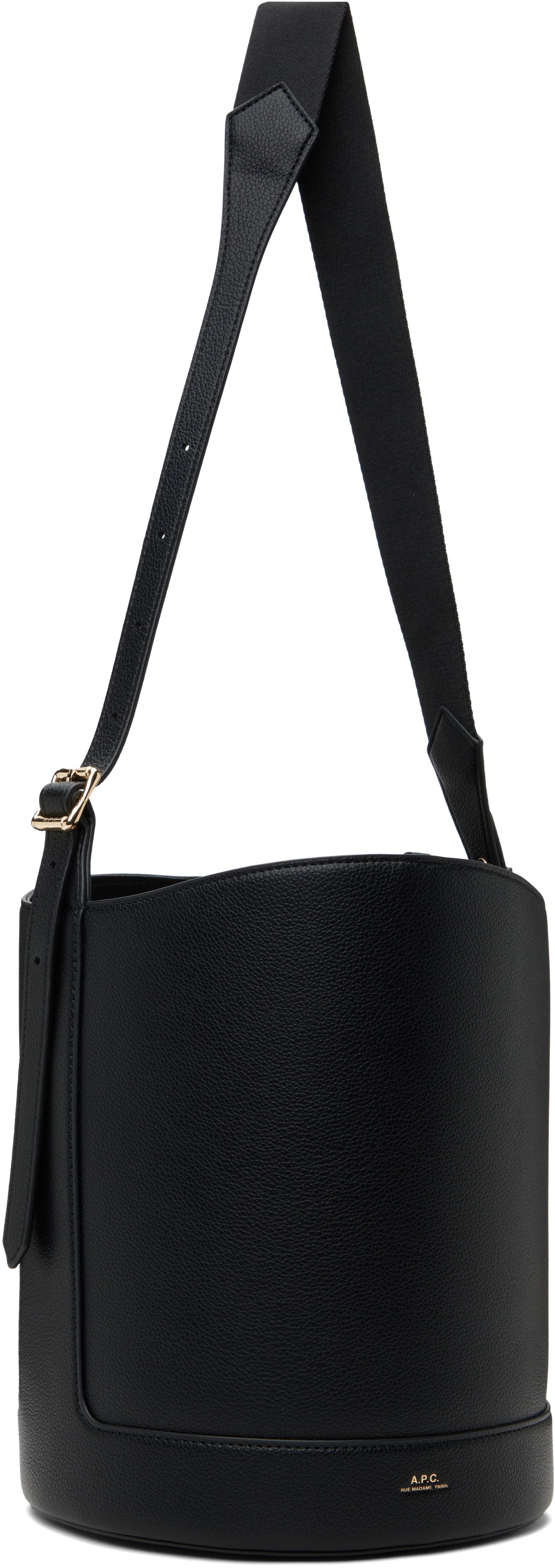 Taška cez rameno A.P.C. Leather Bucket Bag Hnedá | PUABO-F61888, 1
