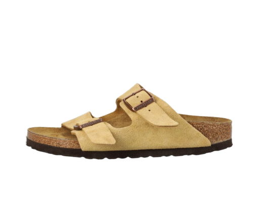 Lifestyle Birkenstock Arizona Suede Leather "Latte Cream Narrow Fit" Béžová | 1026174