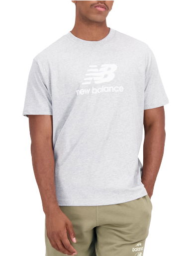 Tričko New Balance Essentials Stacked Logo T-shirt Šedá | mt31541-ag