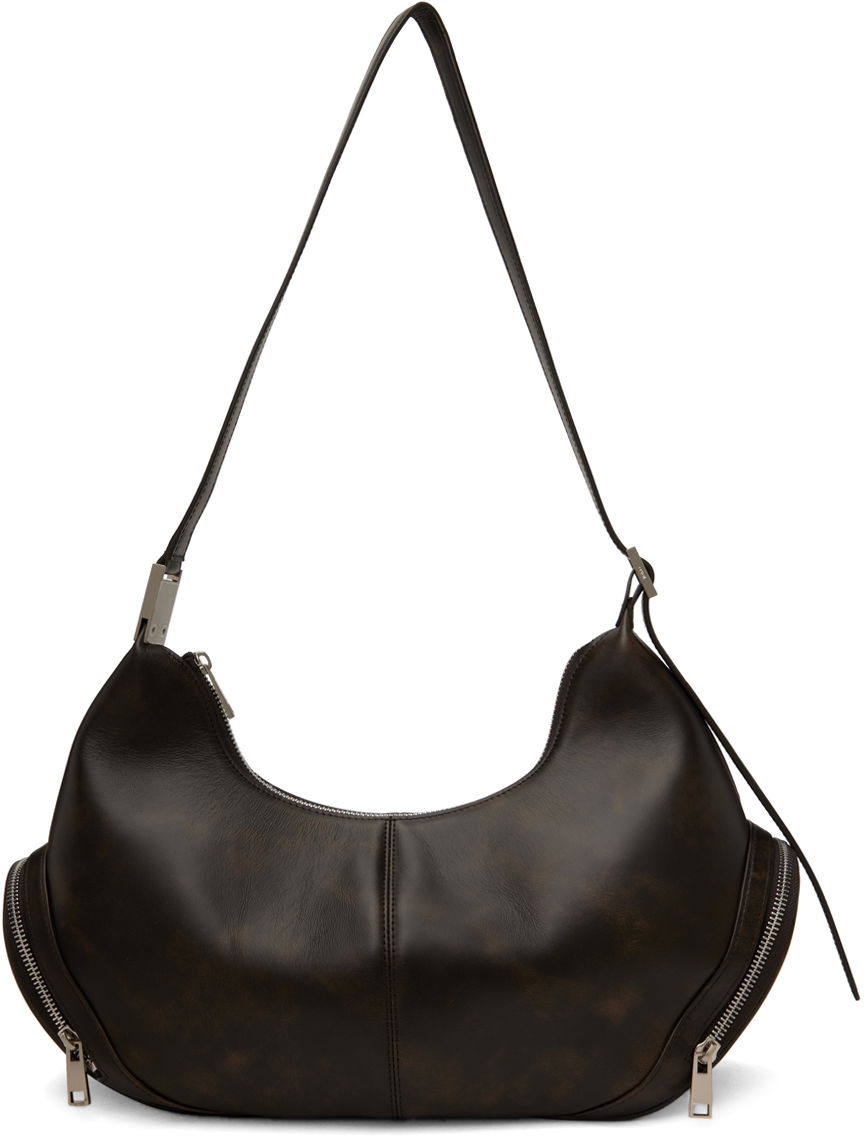 Taška cez rameno OSOI Large Cargo Leather Shoulder Bag Čierna | 24FWB03014107, 0