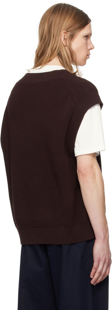 Sveter Studio Nicholson Studio Nicholson 5GG Knit Vest Hnedá | CULKIN SNM - 1305, 2