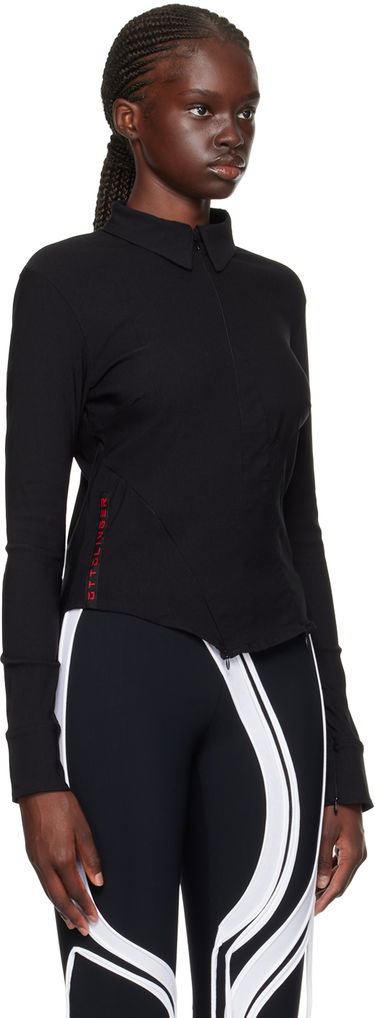 Košeľa Ottolinger Ottolinger Zip Shirt Čierna | 1103001, 1