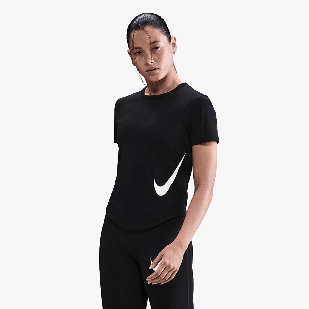Tričko Nike Tempo Swoosh Dri-FIT Short-Sleeve Running Top Čierna | HV2772-010, 1