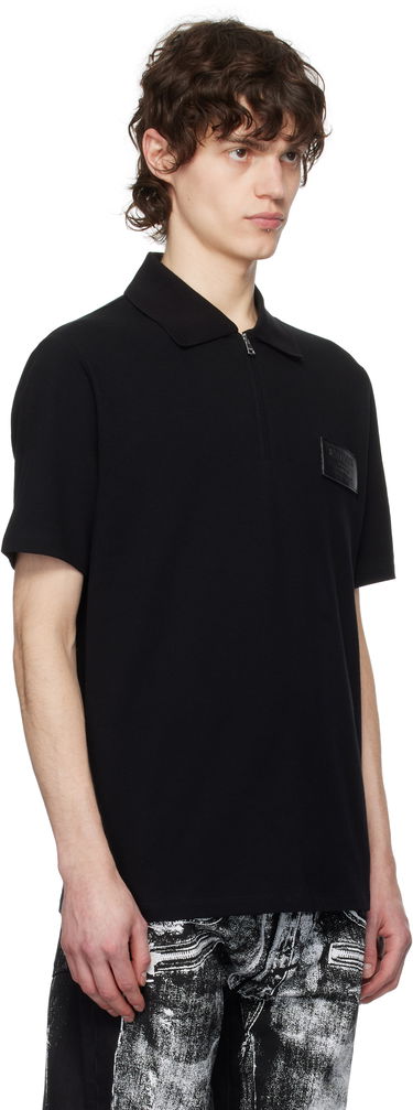 Polo tričko Balmain Balmain Logo Patch Polo Čierna | EH1GC027BC92, 1