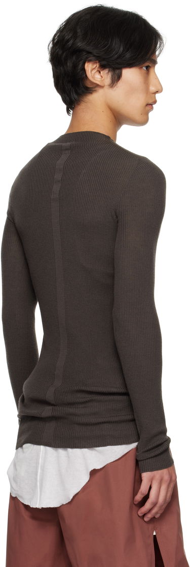 Sveter Rick Owens Rick Owens Concordians Ribbed Sweater Hnedá | RU02E1637 RIBM, 2
