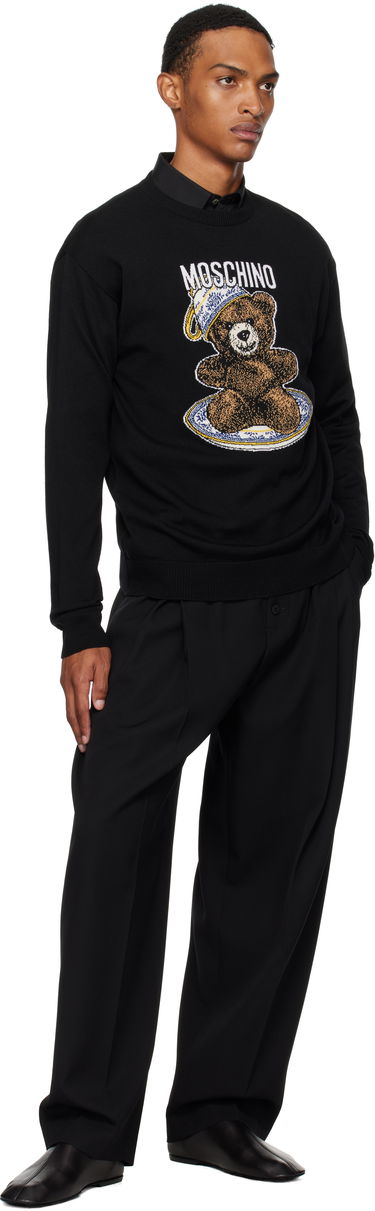 Sveter Moschino Moschino Teddy Intarsia Wool Sweater Čierna | 252ZZ092952002555, 3