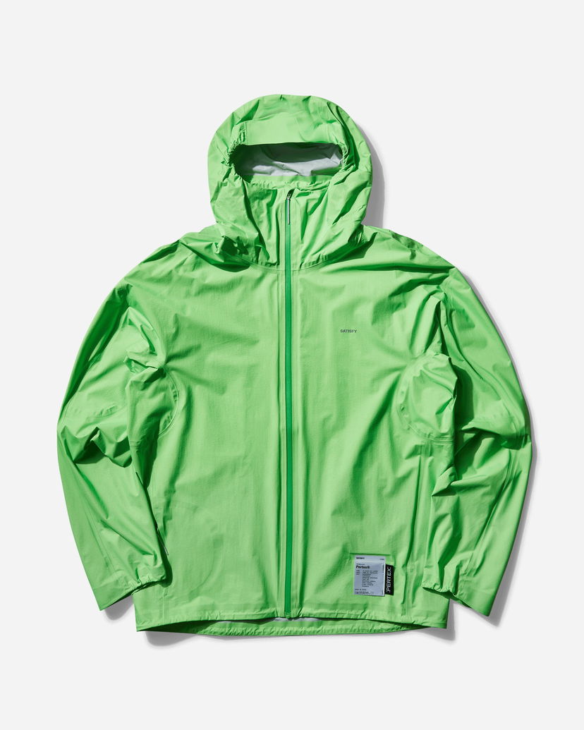 Vetrovka Satisfy Pertex 3L Fly Rain Jacket Zelené | 11009 NG-SA