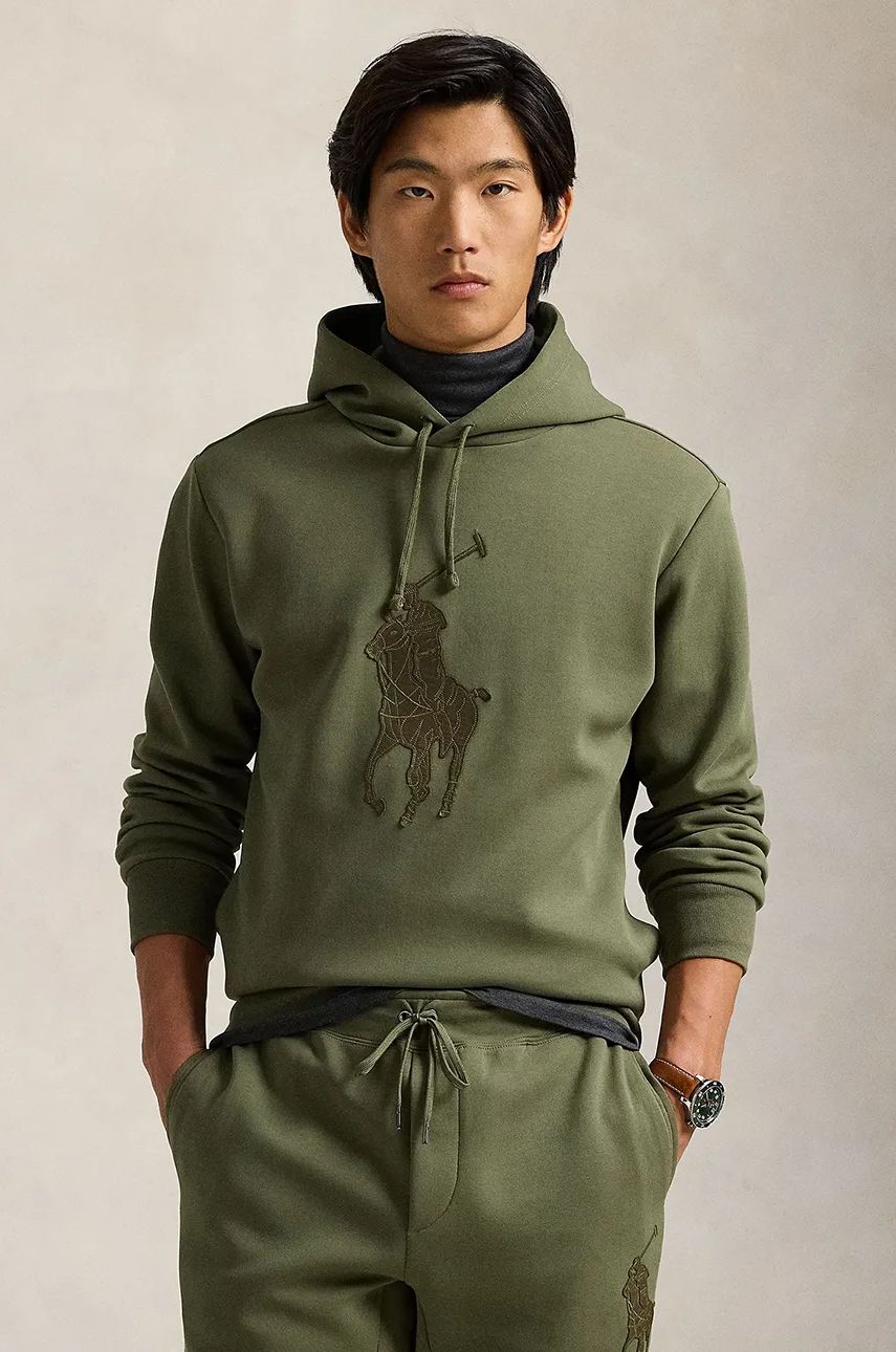 Mikina Polo by Ralph Lauren Appliqué Hoodie Zelené | 710957585, 0