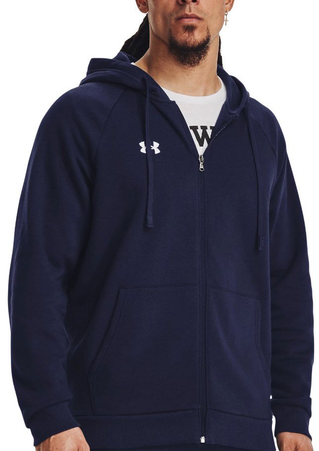 Mikina Under Armour Rival Fleece Full-Zip Hoodie Navy | 1379767-410, 0