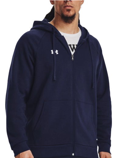 Mikina Under Armour Rival Fleece Full-Zip Hoodie Navy | 1379767-410