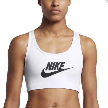 Podprsenka Nike Nike Swoosh Futura Sports Bra Biela | 899370-100, 4