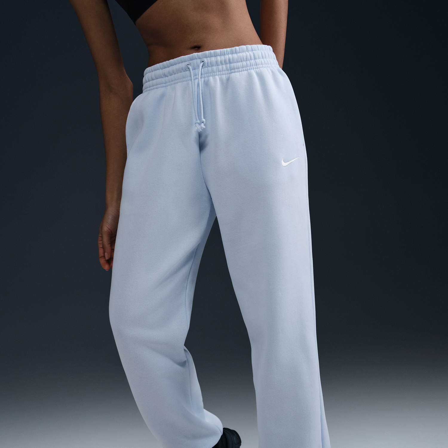 Tepláky Nike Sportswear Phoenix Fleece High-Waisted Loose Fit Pants Modrá | FZ5996-423, 1
