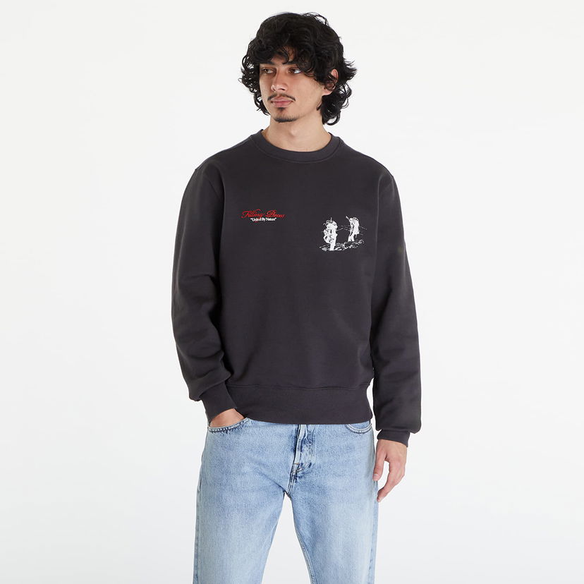 Tričko Filling Pieces United by Nature Sweatshirt UNISEX Pavement Čierna | 74517031268