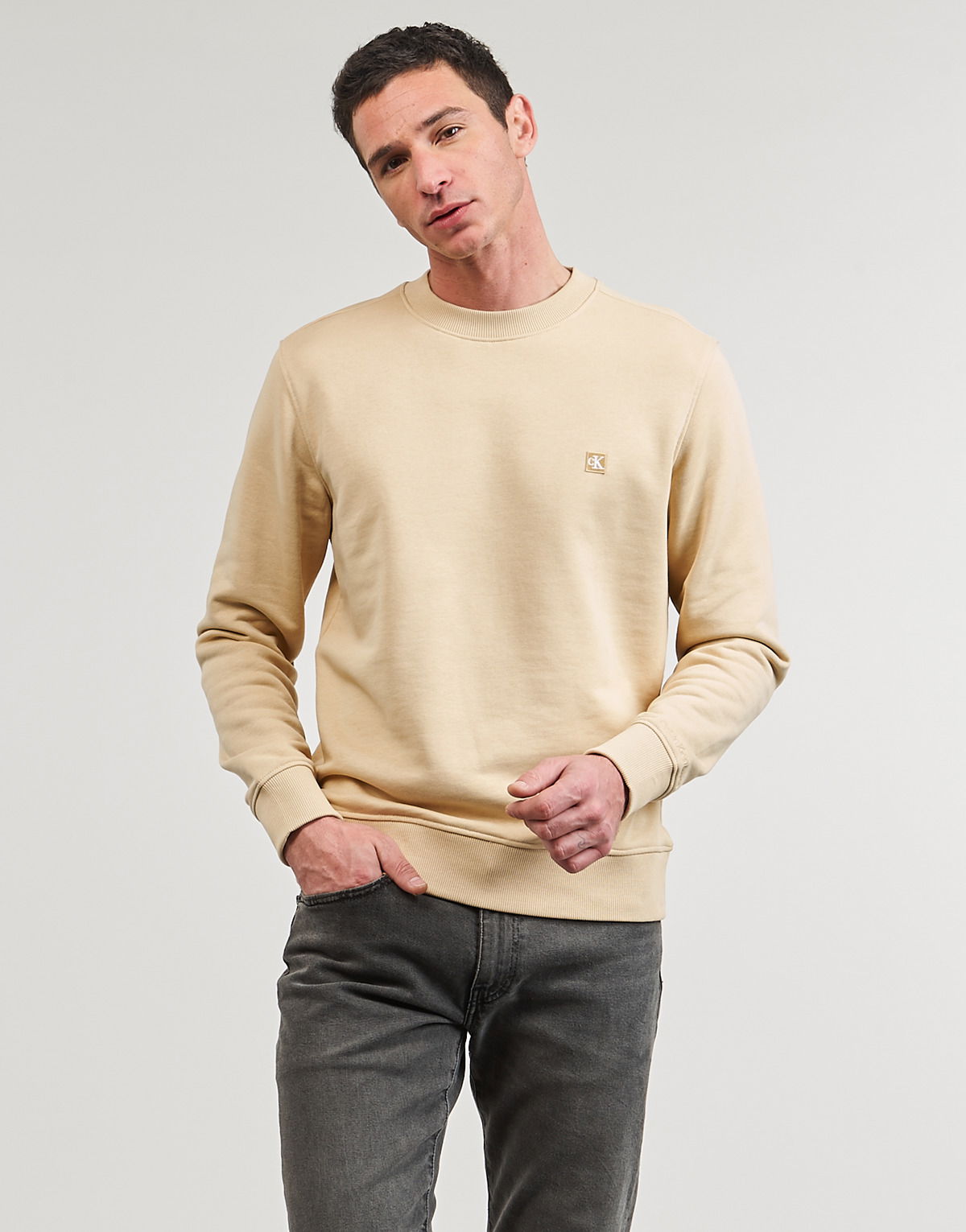 Sweatshirt Jeans CK EMBRO BADGE CREW NECK