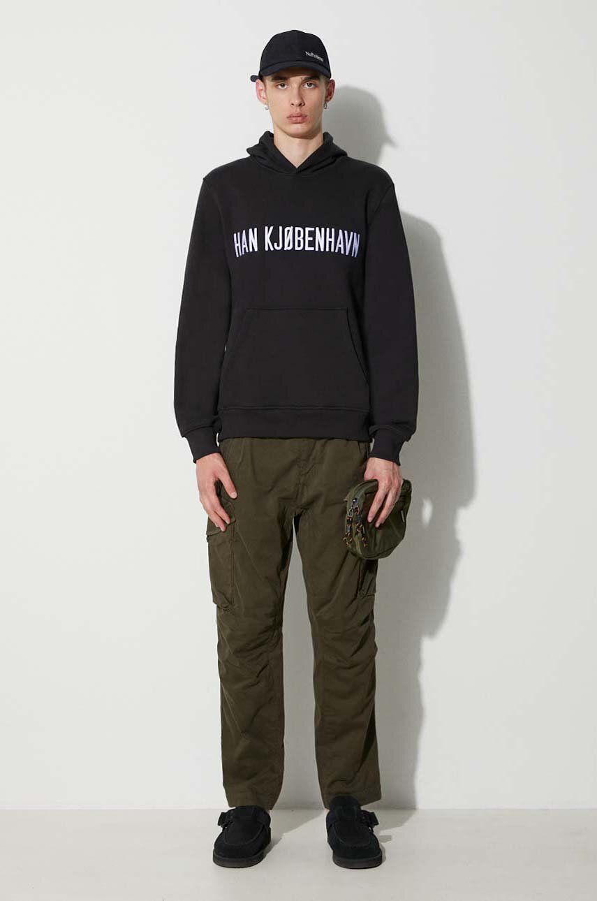 Mikina Han Kjøbenhavn Hoodie With Applique Čierna | M.132956, 1