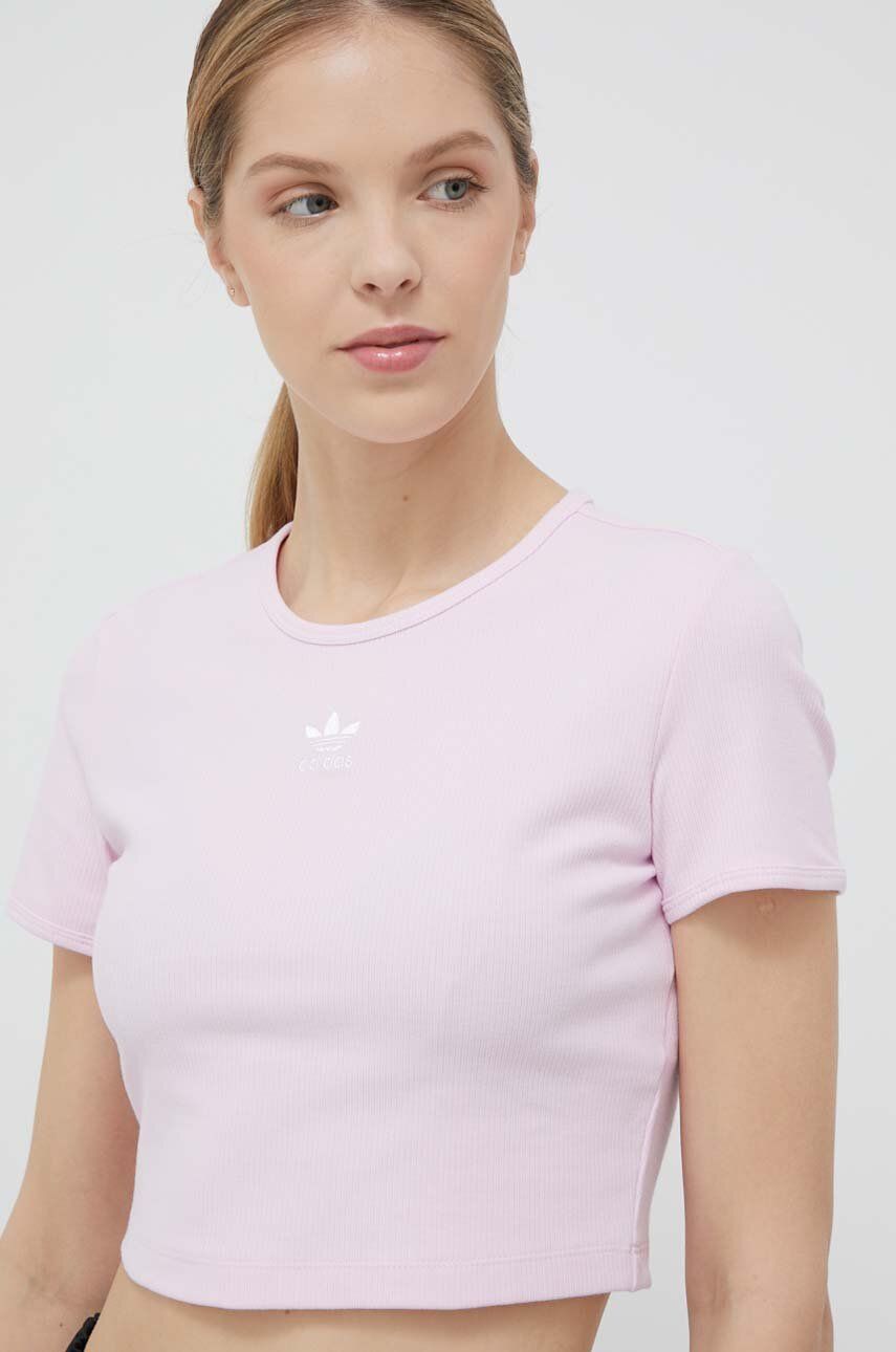 Tričko adidas Originals Rib Tee Ružová | IJ5415, 0