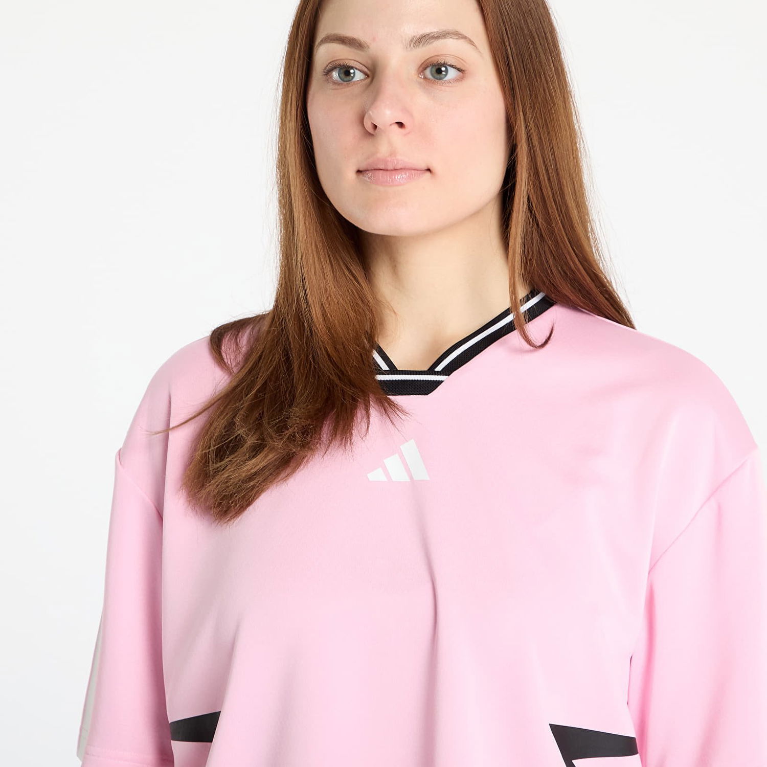 Dres adidas Originals Adidas Tiro Cut 3 Stripes Color Block Boyfriend T-Shirt Ružová | JG4060, 1