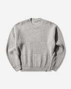 Bishop Textured Paneled Knit Crewneck Sweater