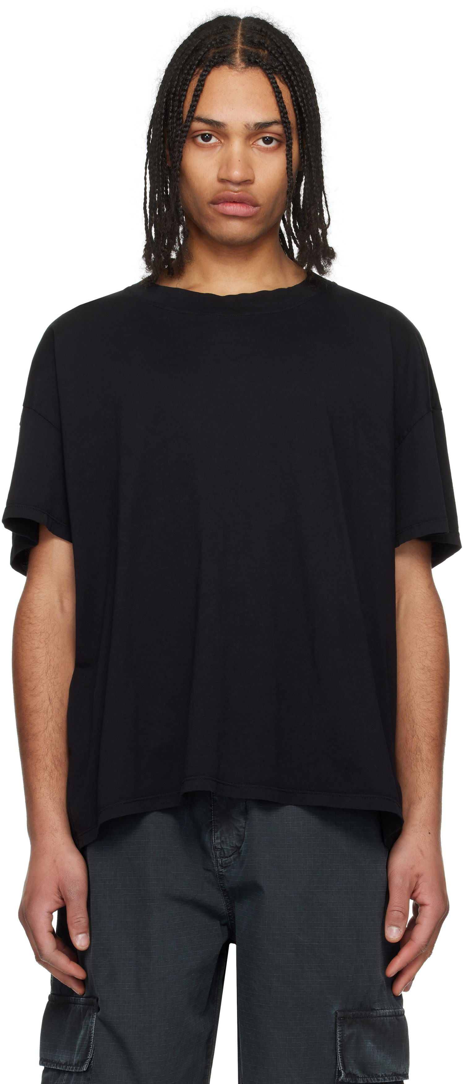 Tričko LES TIEN Les Tien Oversized T-Shirt Čierna | CJ-2094, 0