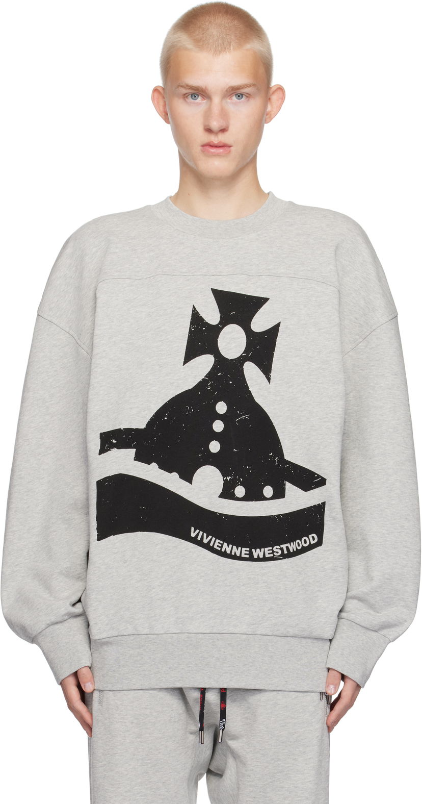 Mikina Vivienne Westwood Sander Sweatshirt Šedá | 2I01000F-J006O-