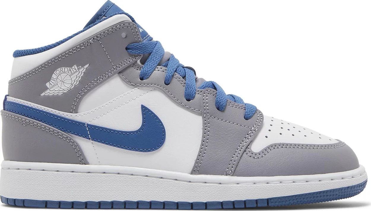 Air Jordan 1 Mid "True Blue" GS