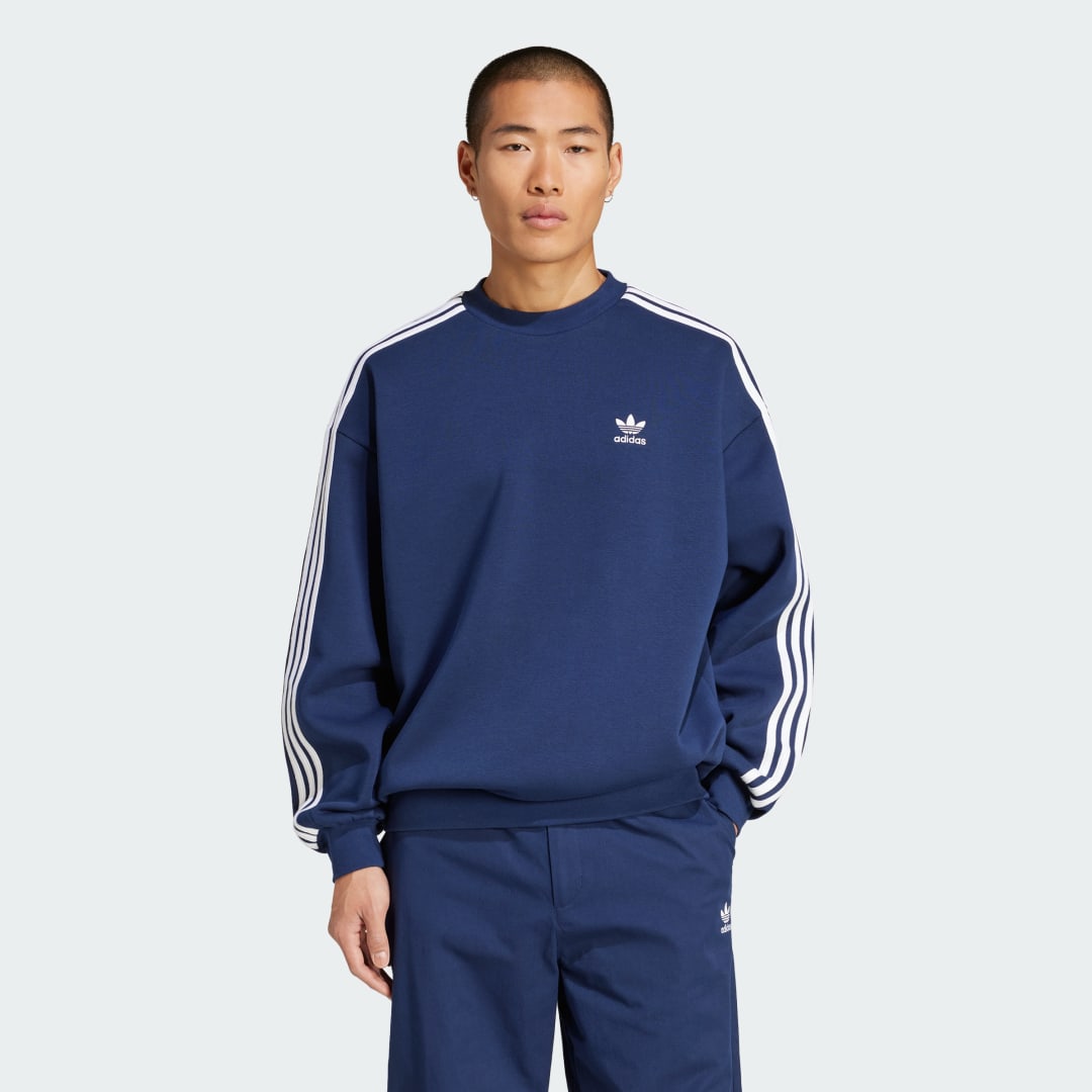 Mikina adidas Performance Oversized Crewneck Sweatshirt Modrá | JP1063, 0