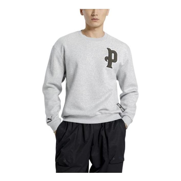 Sveter Puma Varsity Logo Sweatshirt Šedá | 534383-04, 0