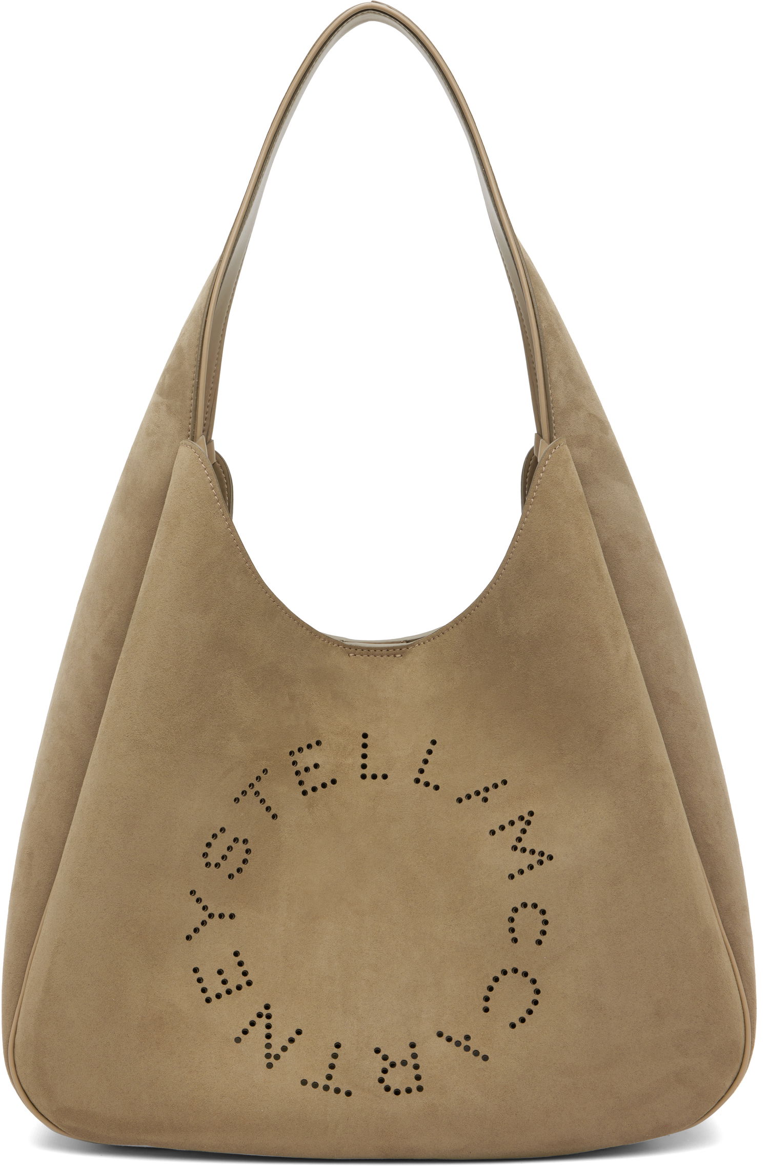 Tote bag Stella McCartney Stella McCartney Faux-Suede Logo Tote Béžová | 7B0102WP0590, 0