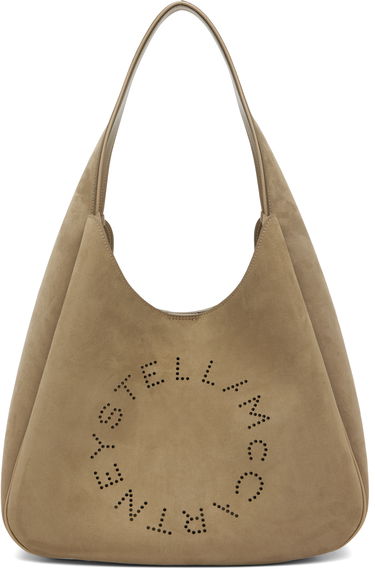 Tote bag Stella McCartney Stella McCartney Faux-Suede Logo Tote Béžová | 7B0102WP0590, 0