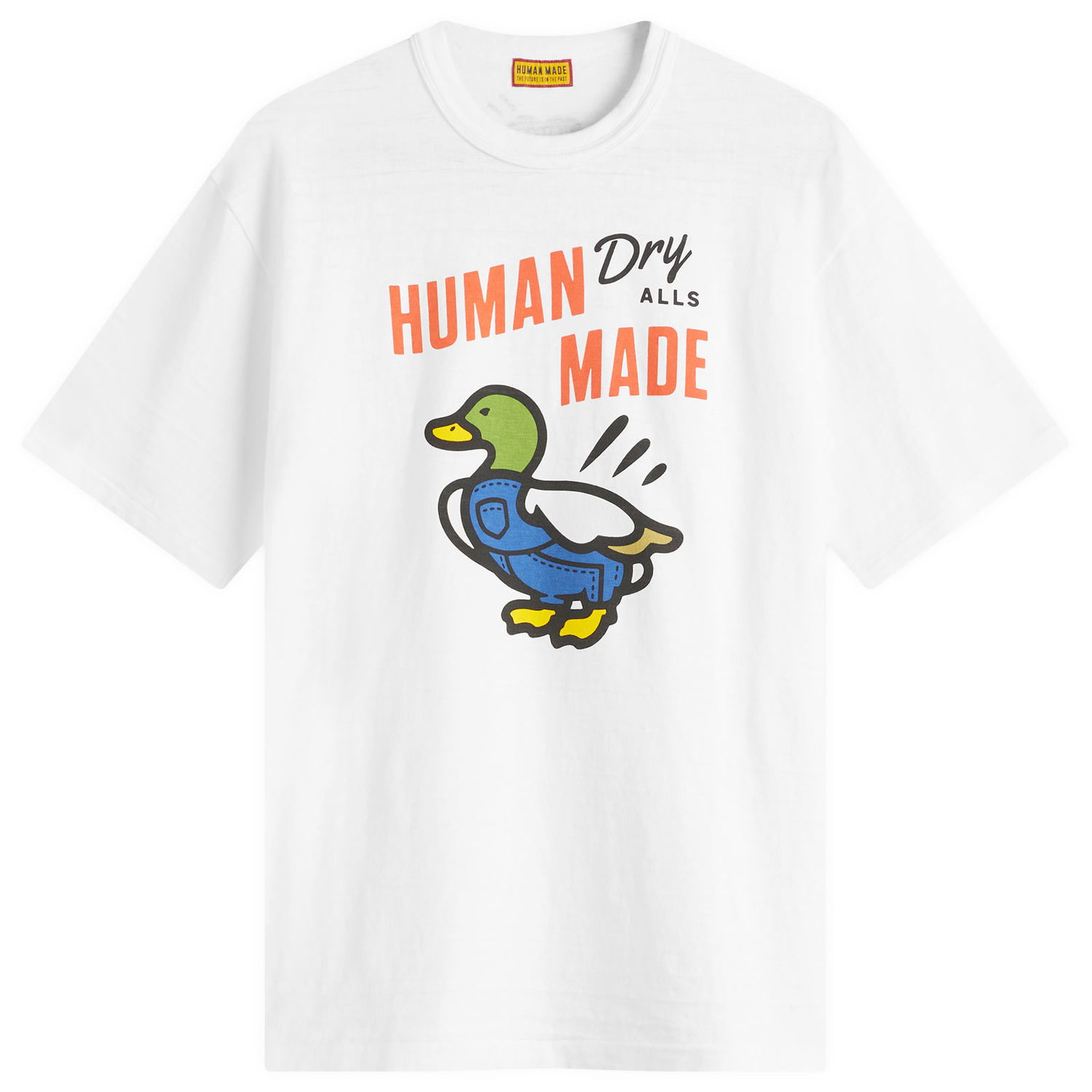 Tričko Human Made Human Made Duck Overalls Graphic T-Shirt, Size Large Biela | HM29TE006-WHT, 0