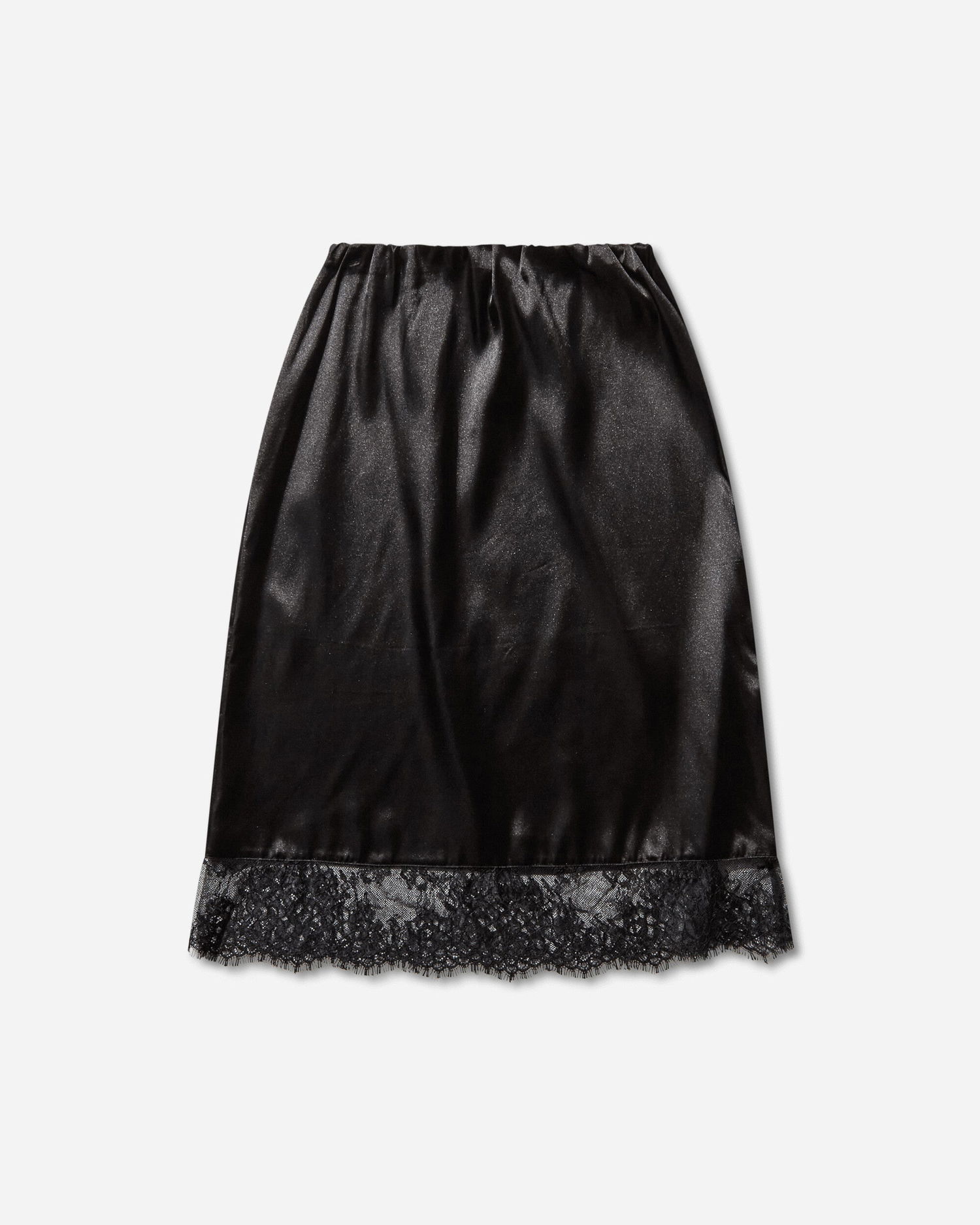 Sukňa OpéraSPORT Lucia Satin Lace Trim Skirt Čierna | K50FW25  4, 1