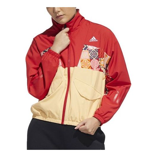 Vetrovka adidas Originals Colorblock Sports Jacket Červená | HI3265, 0