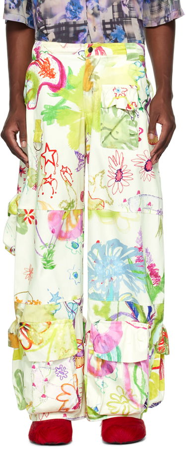 Cargo nohavice Collina Strada Collina Strada Garden Print Cargo Pants Rôznofarebný | XX6407, 0