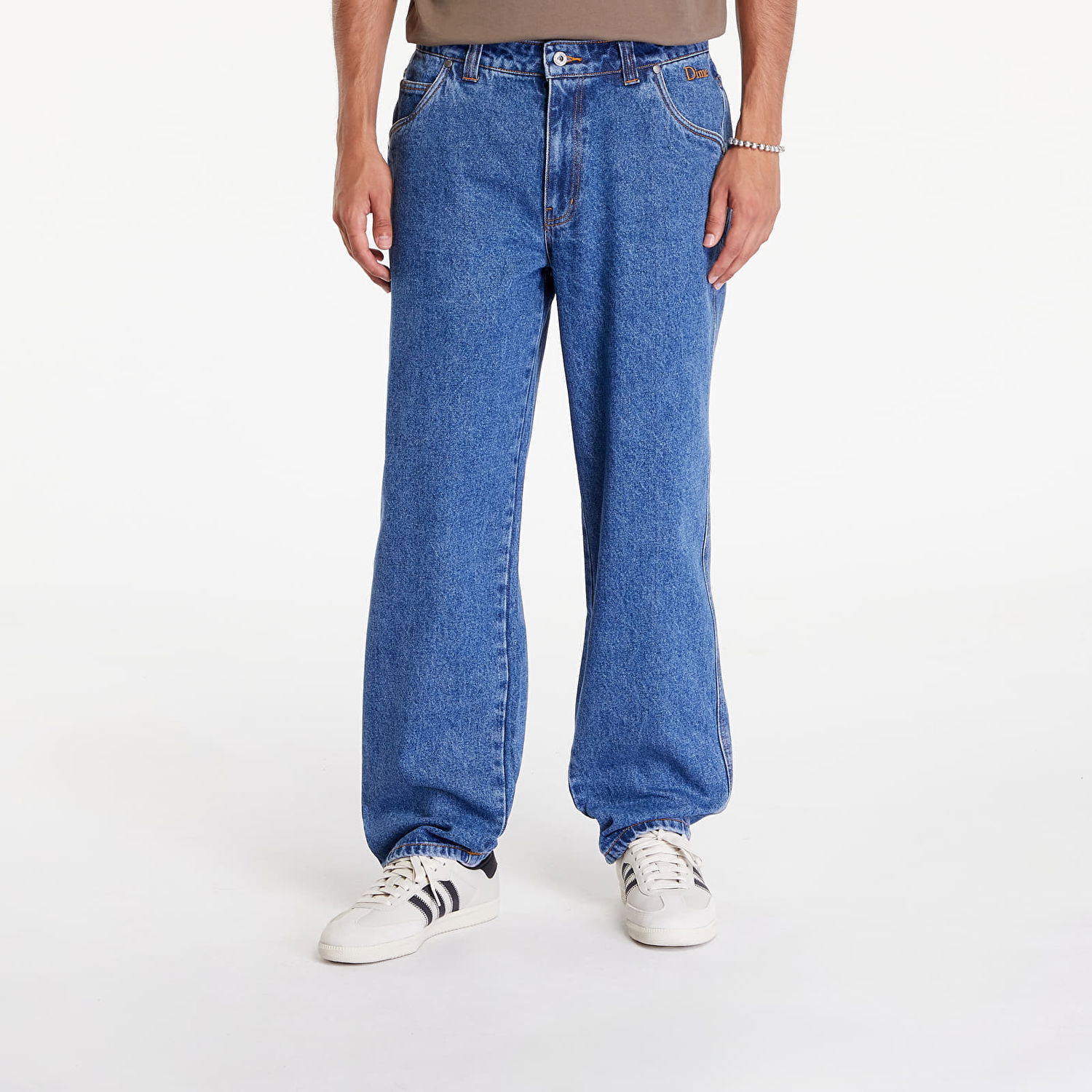 Džínsy Dime Classic Relaxed Denim Pants Indigo Washed Modrá | DIMESU2444IND, 0