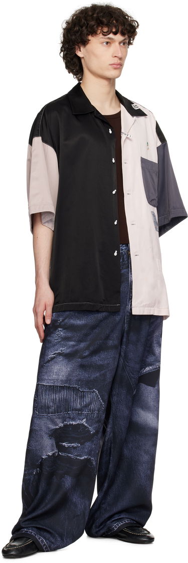 Košeľa Maison MIHARA YASUHIRO MIHARA YASUHIRO Crazy Pattern Short-Sleeve Shirt Šedá | J14SH185, 3