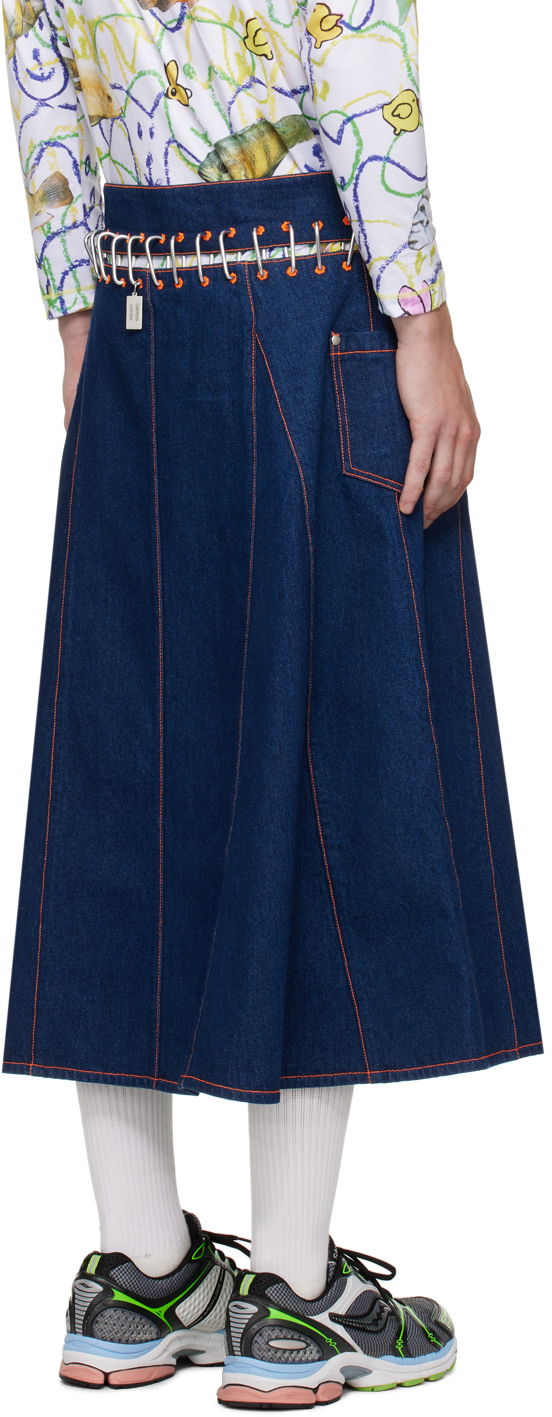 Chopova Lowena Nosebutter Denim Midi Skirt