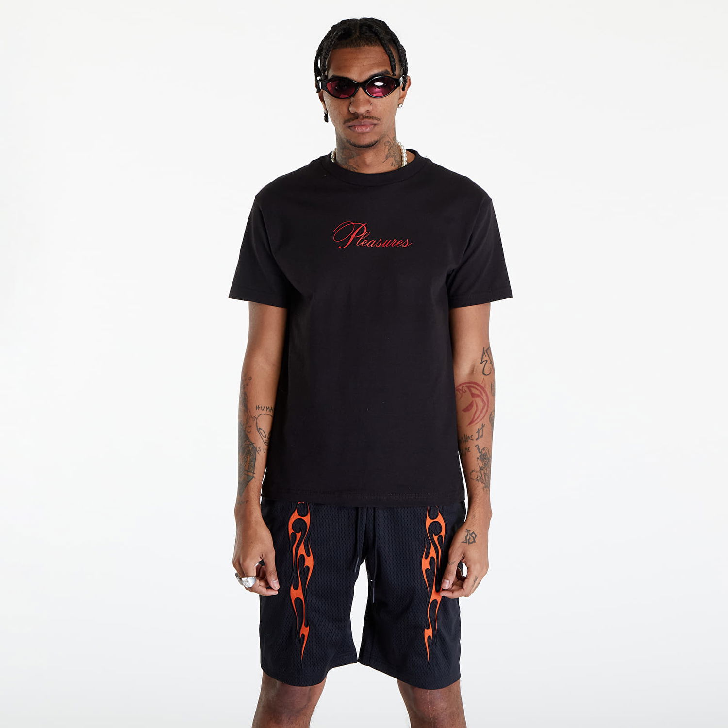 Tričko Pleasures Stack T-Shirt Čierna | P24SP050 BLACK, 0