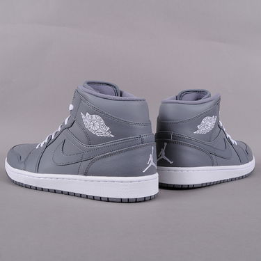 Tenisky a topánky Jordan Air Jordan 1 Mid ''Grey White'' Šedá | 554724 003, 3