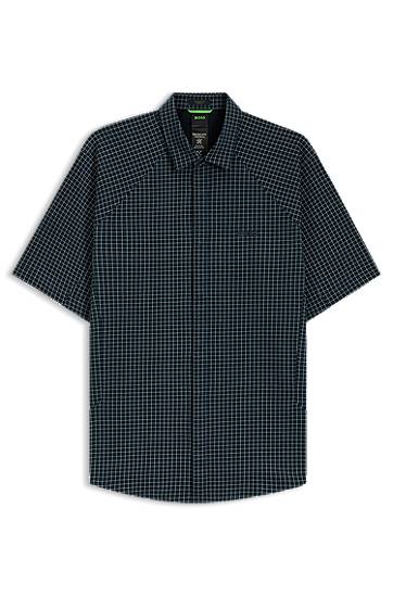 Košeľa BOSS Regular-Fit Knitted Piqué Shirt Navy | 50544851