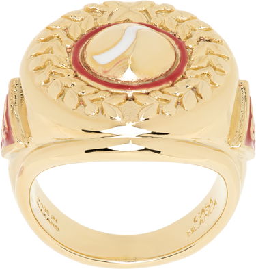 Prsteň Casablanca Sports Medallion Ring Metalická | APS25-JW-174-01, 0