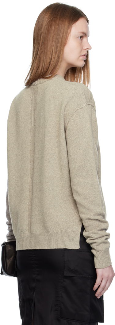 Sveter Rick Owens Rick Owens Concordians Round Neck Sweater Béžová | RP02E4679 WSBR, 2