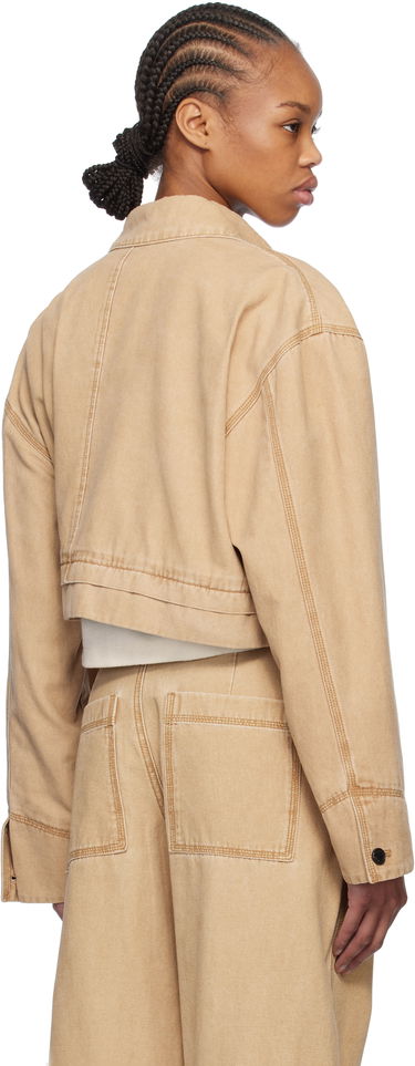 Bunda We11done We11done Cropped Work Jacket Béžová | WD-JK0-25-055-W-BG, 2