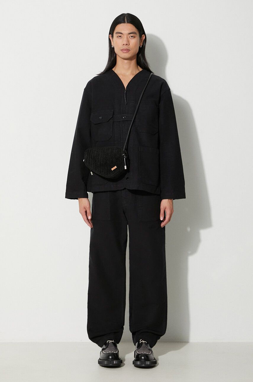 Cargo nohavice Engineered Garments Fatigue Wide Leg Cotton Pants Čierna | 23F1F004.SD010, 1