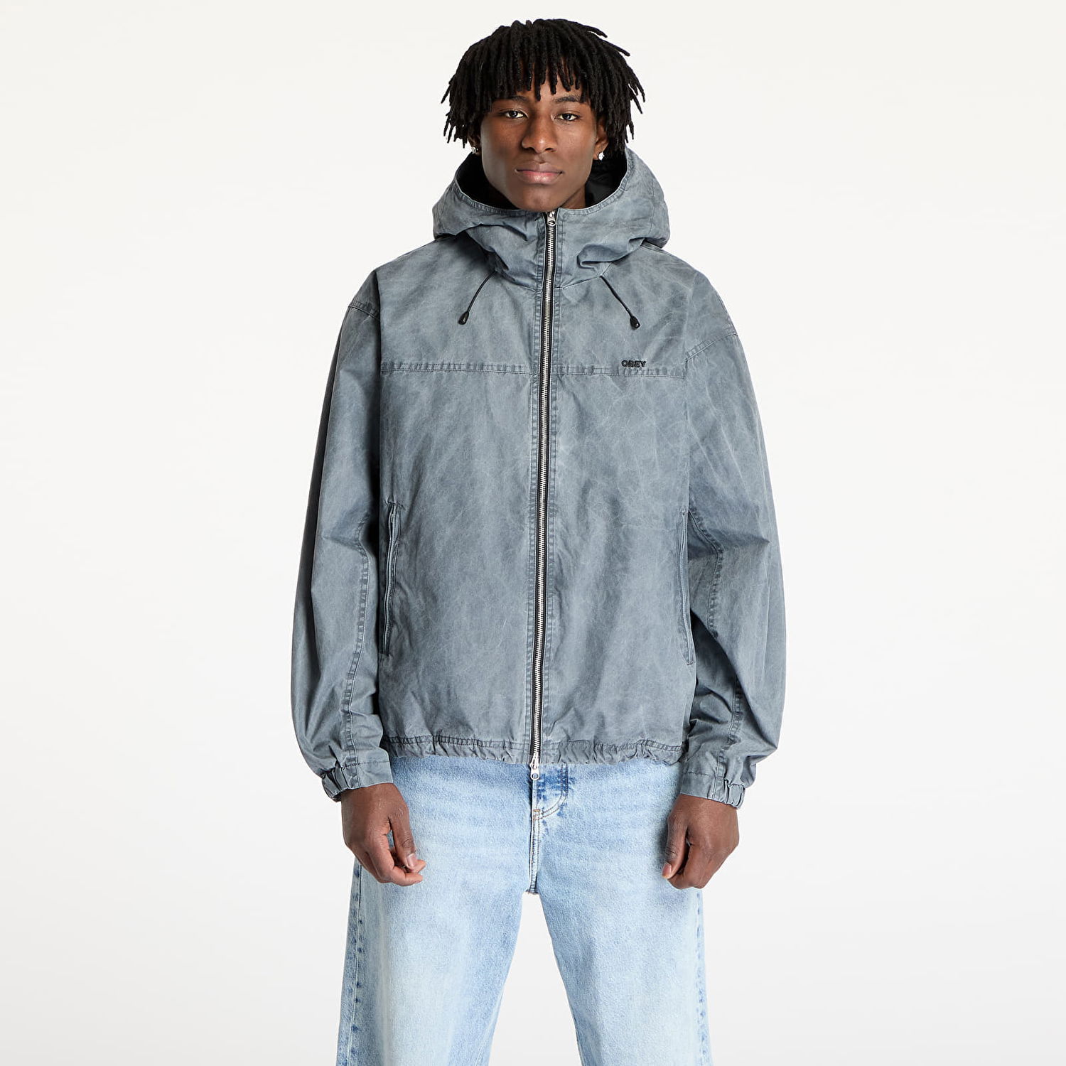 Vetrovka OBEY OBEY Highland Jacket Modrá | 121800589-AHR, 0