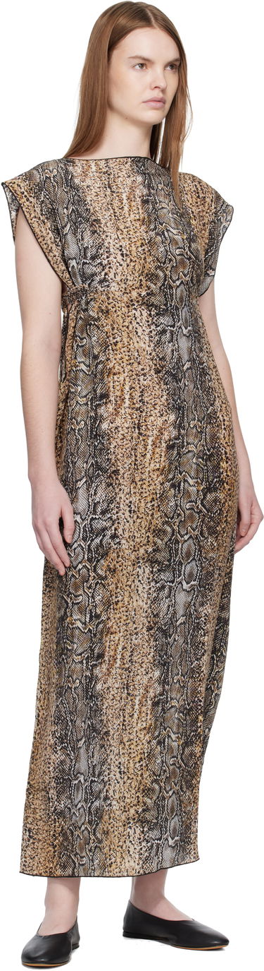 Šaty Baserange Rema Snakeskin Print Maxi Dress Rôznofarebný | DRRE-SC-WI25, 3