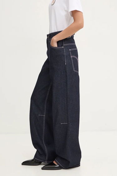Džínsy Fiorucci High Waist Wide Leg Jeans Modrá | W01FPDJE181DN01DN06, 3