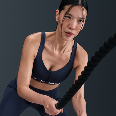 Podprsenka Nike Indy High Support Front-Zip Sports Bra Navy | hq2751-410, 4