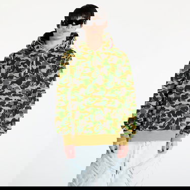 Mikina BAPE Abc Camo Shark Half Zip Pullover Hoodie Rôznofarebný | 001PPK801010M GRN, 0