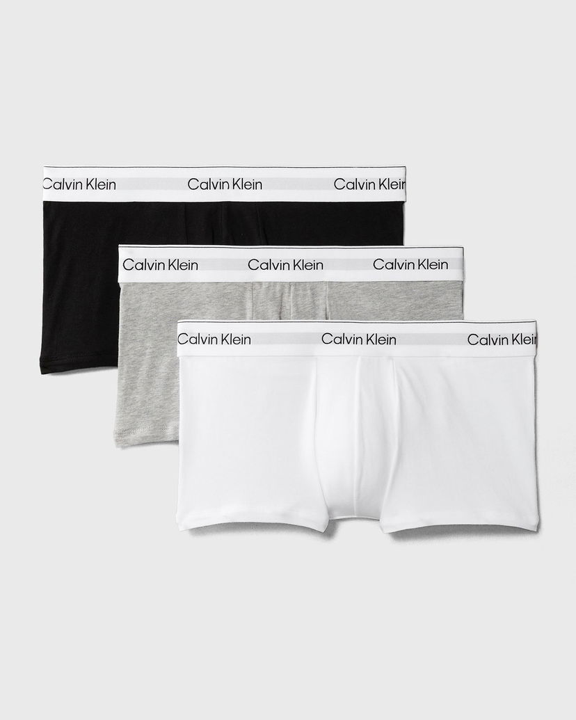 Boxerky CALVIN KLEIN Calvin Klein Low Rise Trunk Underwear 3-Pack Biela | LV00NB4389MP1